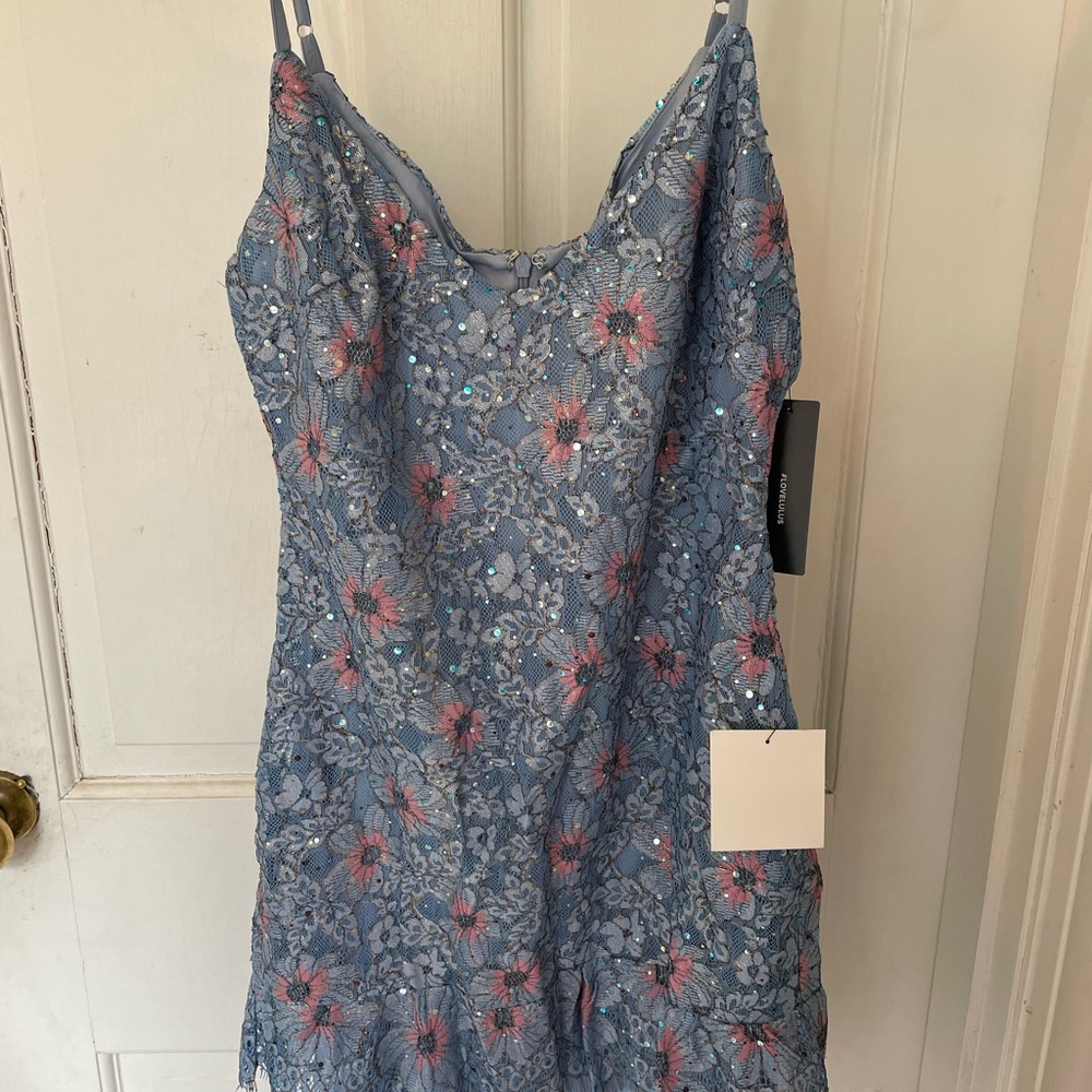 Lulus blue sparkle dress ✨